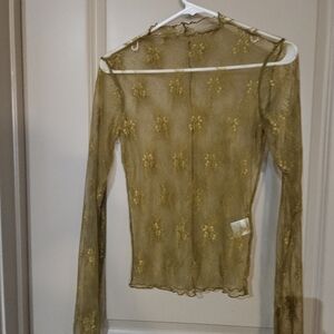 Sheer Top Size Small Green